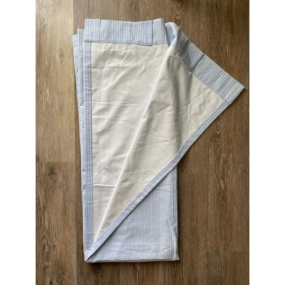 Pottery Barn Blue and White Ticking Striped 1 Blackout Curtain Panel